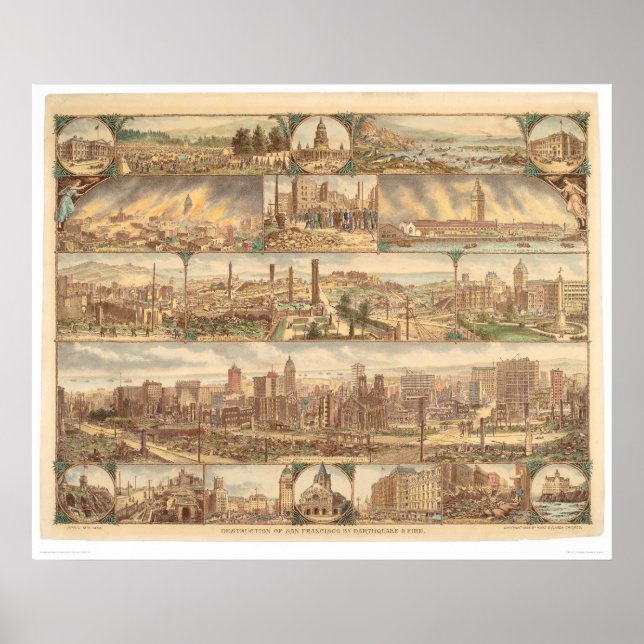 Póster Destruction of San Francisco (0508A) (Frente)