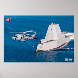 PÓSTER DESTRUIDOR DE MISILES GUIADOS - DDG-1000