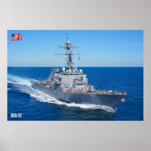 PÓSTER DESTRUIDOR DE MISILES GUIADOS - DDG-62
