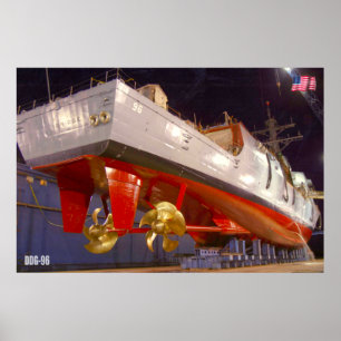 PÓSTER DESTRUIDOR DE MISILES GUIADOS - DDG-96