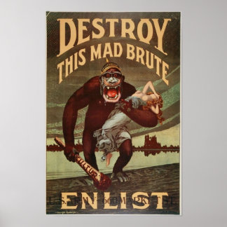 Póster Destruir a este brutalista loco