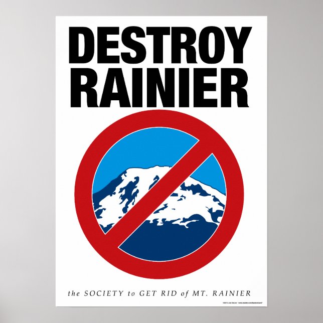 Póster Destruir Rainier (Frente)