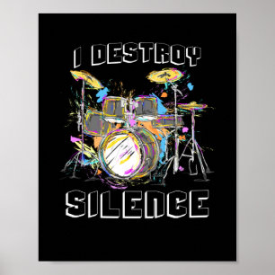 Póster Destruyo el silencio