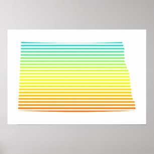 Póster desvanecimiento de chill de dakota del norte