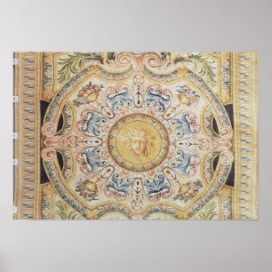 Póster Detail of a Savonnerie carpet made for the