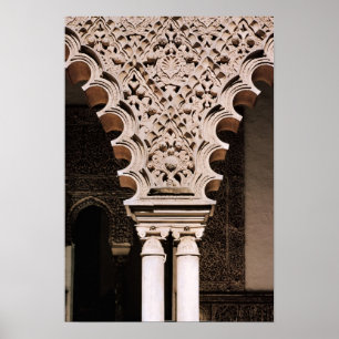 Póster Detail of one of the polylobe arches from