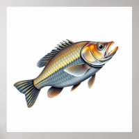 Detailed Illustration of an Australian Bass Fish