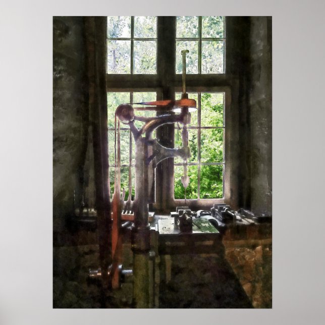 Póster Detallar la prensa por ventana (Frente)