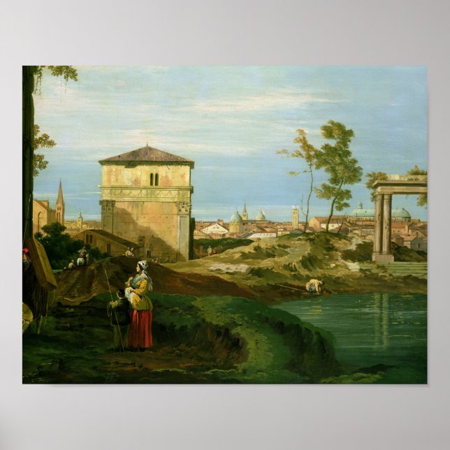 Póster Detalle de "Capriccio con motivos de Padua" (Frente)