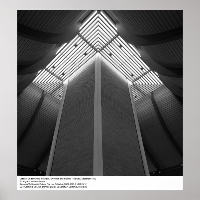 Póster Detalle de la chimenea de la Unión Estudiantil, UC (Frente)