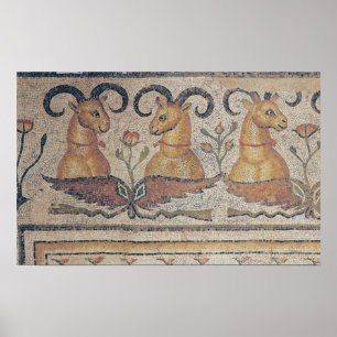 Póster Detalle de la frontera de un pavimento