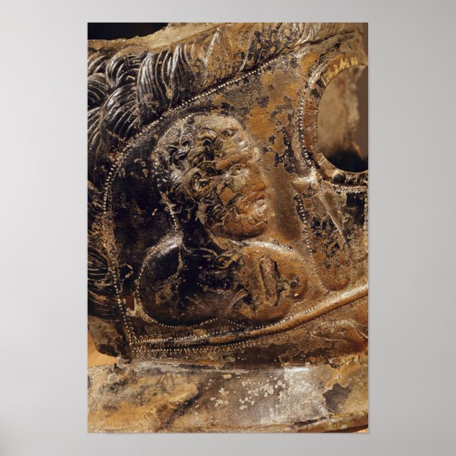 Póster Detalle de la máscara de un gladiador (Frente)