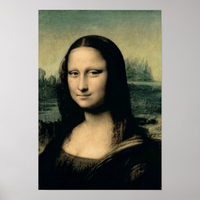 Póster Detalle de la Mona Lisa, c.1503-6 (Frente)