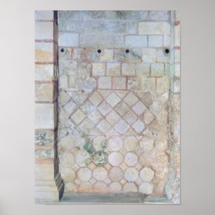 Póster Detalle de la pared de la Cripta de San Pablo