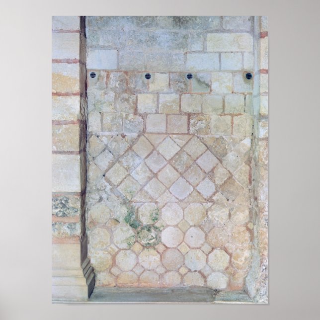 Póster Detalle de la pared de la Cripta de San Pablo (Frente)