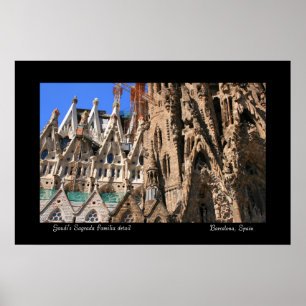 Póster Detalle de la Sagrada Familia