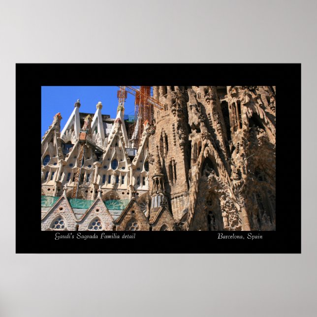 Póster Detalle de la Sagrada Familia (Frente)