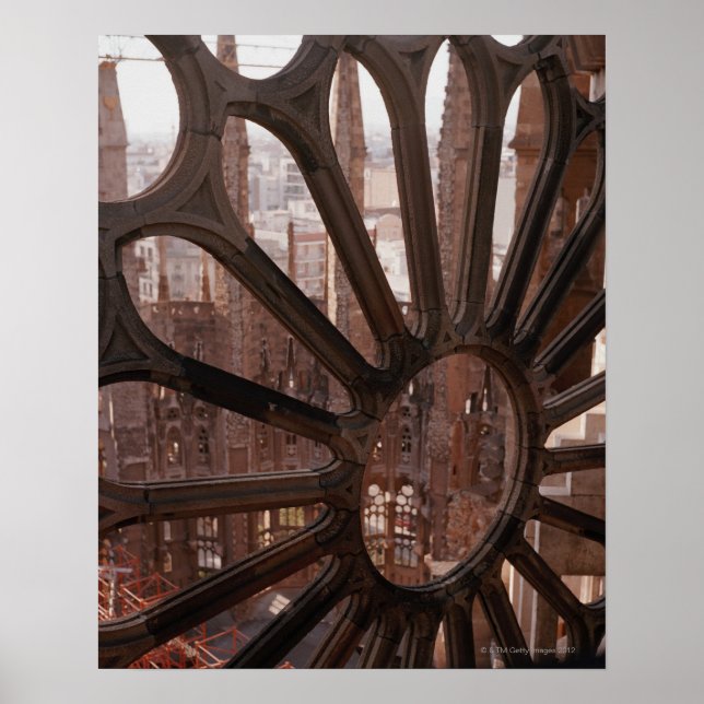 Póster Detalle de la Sagrada Familia, Barcelona, España (Frente)