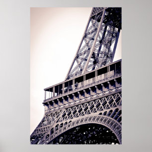 Póster Detalle de la Torre Eiffel, París, Francia