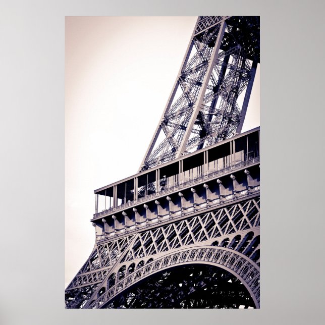 Póster Detalle de la Torre Eiffel, París, Francia (Frente)