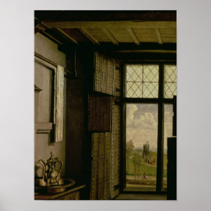 Póster Detalle de la ventana
