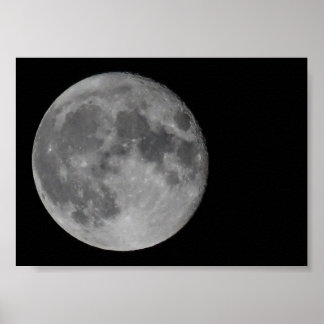 Póster Detalle de Luna Llena