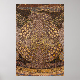 Póster Detalle de mosaico amarillo, Alemania