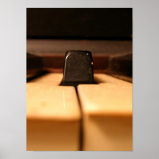 Póster Detalle de piano