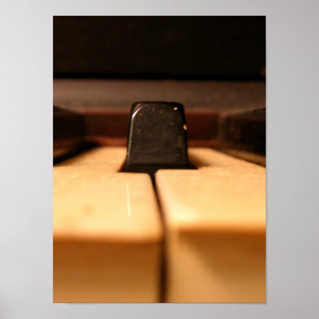 Póster Detalle de piano (Frente)