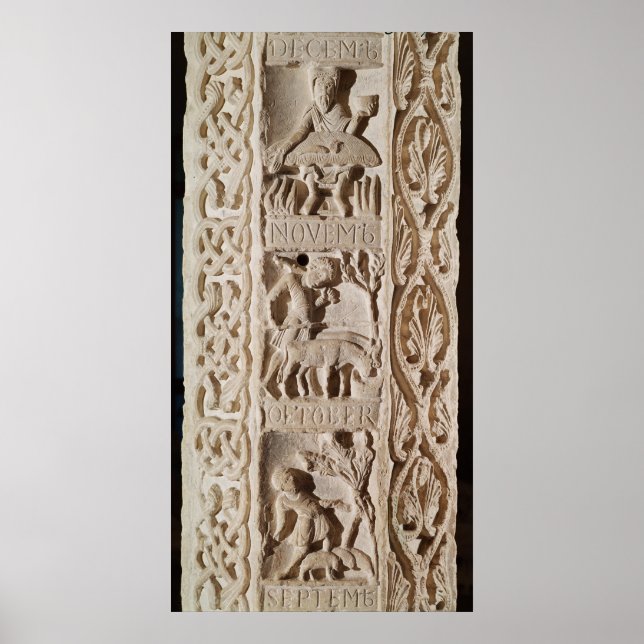 Póster Detalle de un pilar que muestra (Frente)