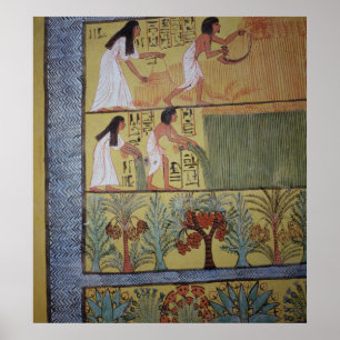 Póster Detalle de una escena de la cosecha en la pared