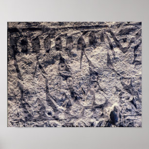 Póster Detalle de una procesión ritual