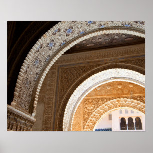 Póster Detalle de una serie de arcadas ornamentales del A