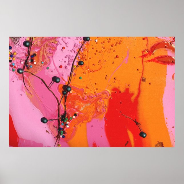 Póster "Detalle del árbol de arándanos" (Frente)