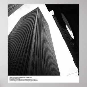 Póster Detalle del edificio financiero, 1966, por Ansel A
