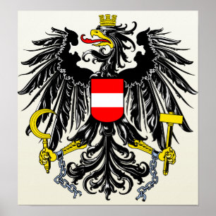 Póster Detalle del escudo de armas de Austria