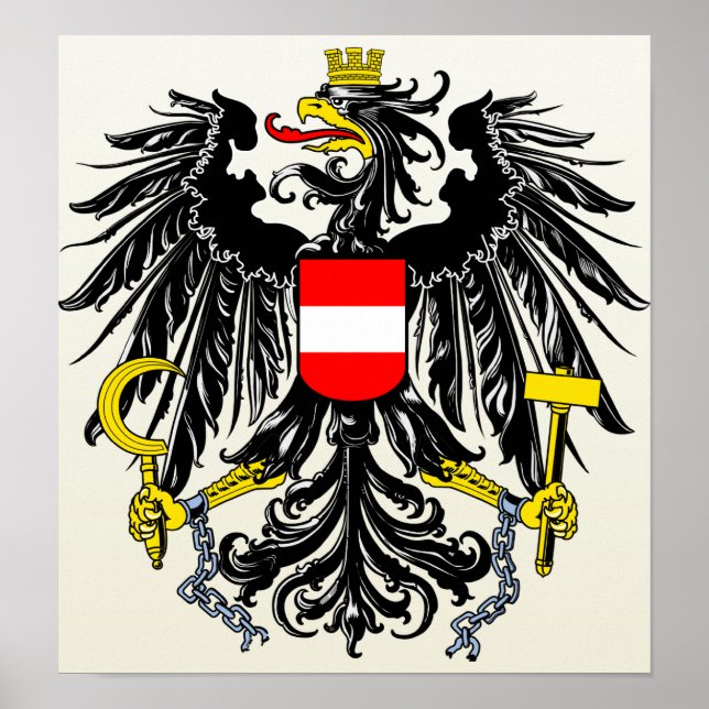 Póster Detalle del escudo de armas de Austria (Frente)