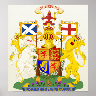Póster Detalle del escudo de armas de Escocia