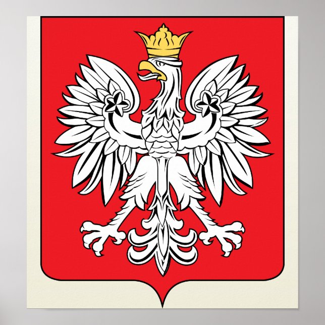 Póster Detalle del escudo de armas de Polonia (Frente)