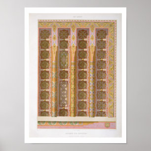 Póster Detalle del gran techo de la mezquita de El-