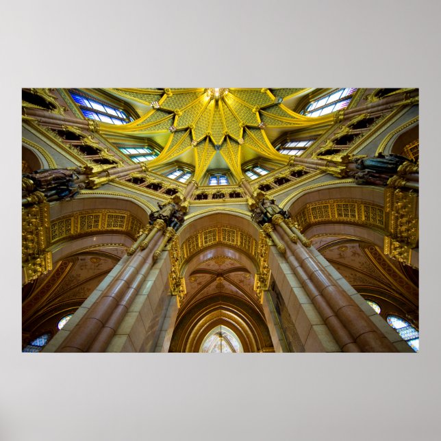 Póster Detalle del interior del edificio del Parlamento (Frente)