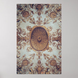 Póster Detalle del techo en el salón magnífico