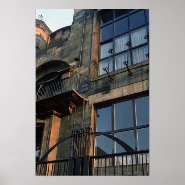 Póster Detalle del trabajo de hierro del � de Fa Norte (Frente)