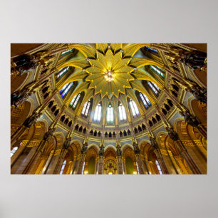 Póster Detalle ordenado del techo, interior