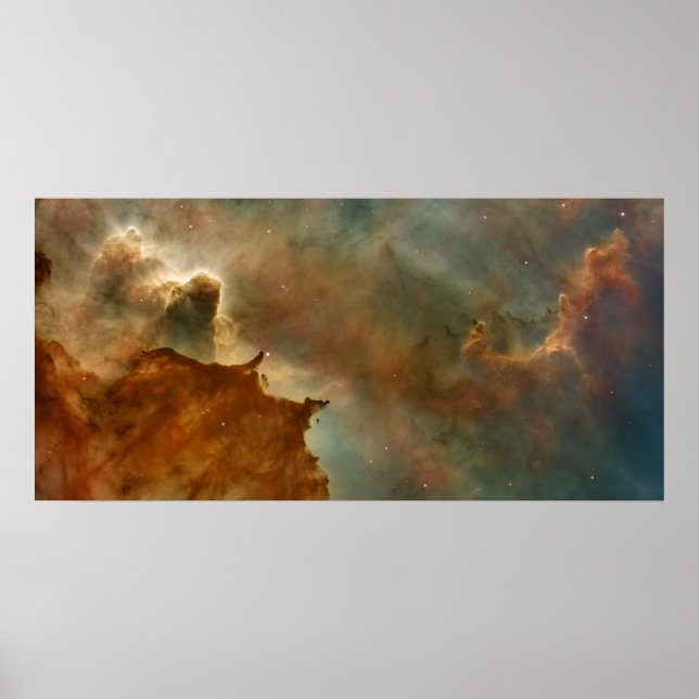 Póster Detalles de la nebulosa de Carina - Grandes nubes (Frente)