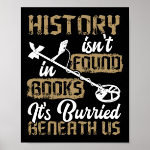 Póster Detección de Metal Arqueología Aventura Detección 