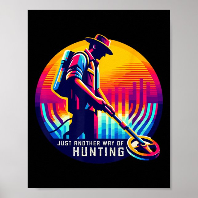 Póster Detección metalizado de tesoros caza de suciedad d (Frente)