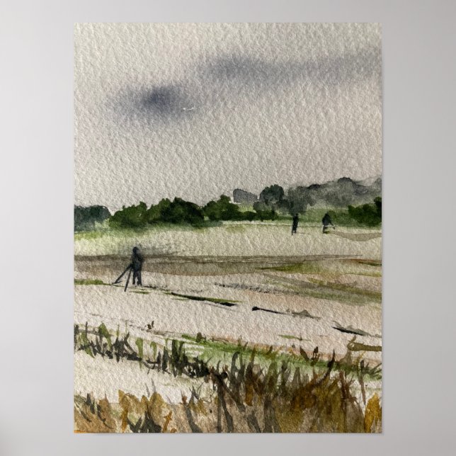 Póster Detección metalizado En Los Campos (Frente)