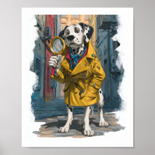 Póster Detective dálmata � Perro solucionador de crímenes