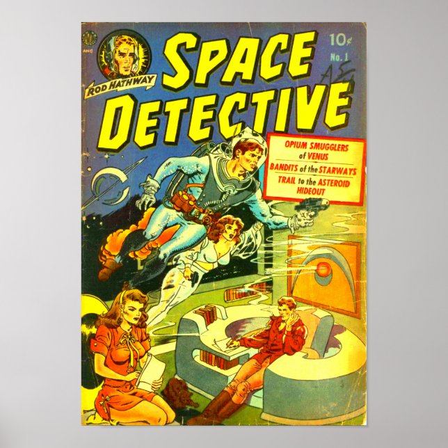 Póster Detective espacial — Contrabandistas de opio de Ve (Frente)
